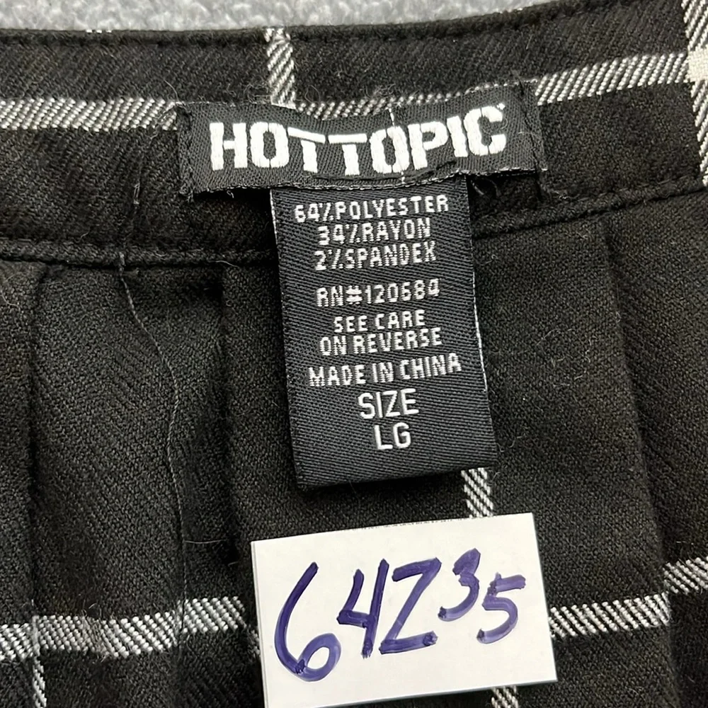 Hot Topic Pleated Mini Skirt Large Preppy Plaid Grunge Academia Bratz Punk